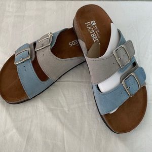 White Mountain Footbeds hippy sandals size 6